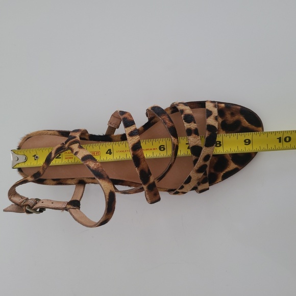 Madewell The Lori Sandal in Leopard Calf Hair Size 6 NEW AH730 - Picture 14 of 15